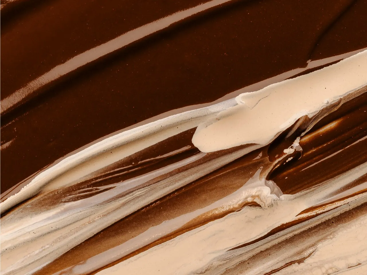 Swatches of foundation in different shades